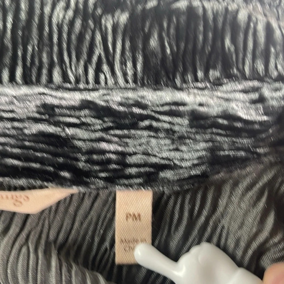 SOFT SURROUNDINGS Women's Maxime Soft Velvet Crinkle Shirt Dress Size PM/Blue - Picture 11 of 12